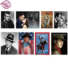 Алмазная живопись eigen foto star John Wayne на заказ алмазная живопись бриллиантовый рисунок Рождество карты bordado светильник pad