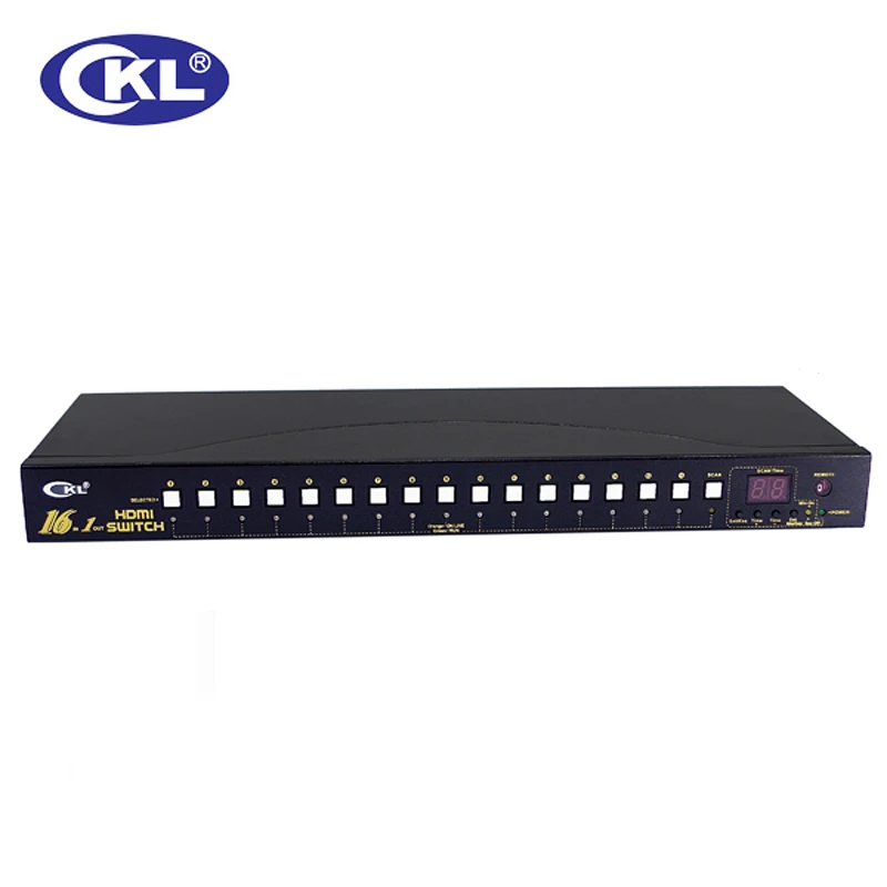 CKL 16 портовый автоматический выключатель HDMI в 1 с ИК пультом дистанционного