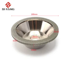 100mm Electroplating Diamond Grinding Wheel Cup grinding circles for alloy Milling Cutter Tool Sharpener Grinder Accessories 1pc new 11mm 50mm diamond dresser grinding wheel grinder dressing pen tool for power tool