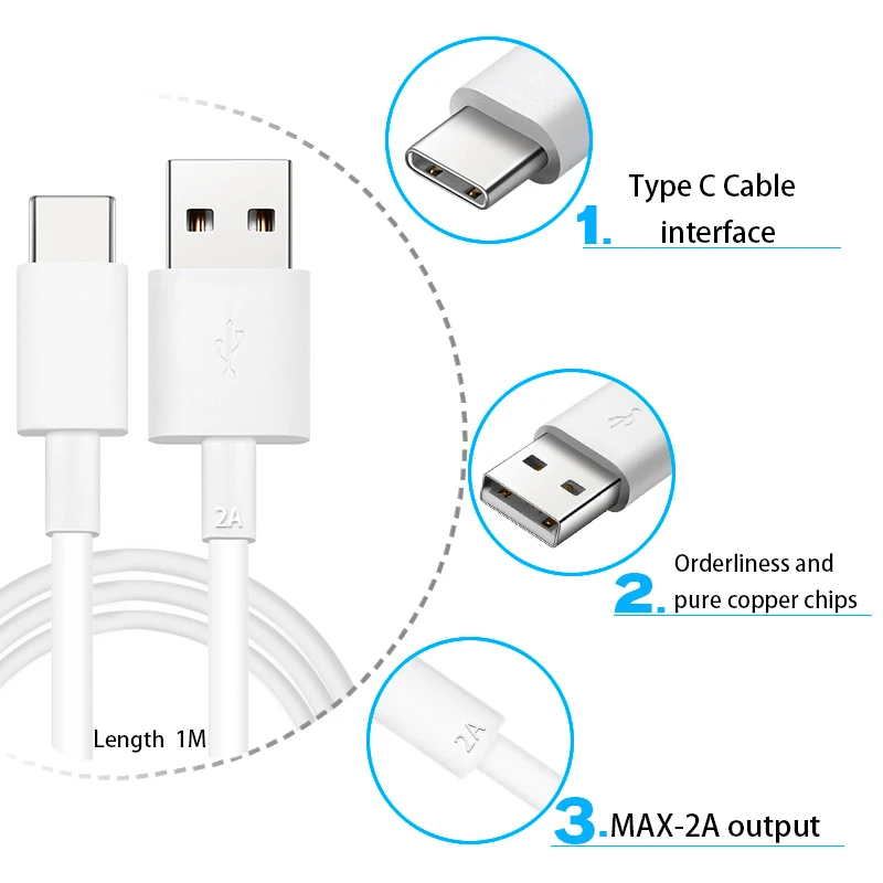 Оригинальное быстрое зарядное устройство Huawei Type C кабель P20 Mate20 Lite P9 Plus Nova 3 4e 3e 2s plus