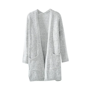 

Autumn Winter Fashion Women Long Sleeve Loose Sweater Knitted Cardigan