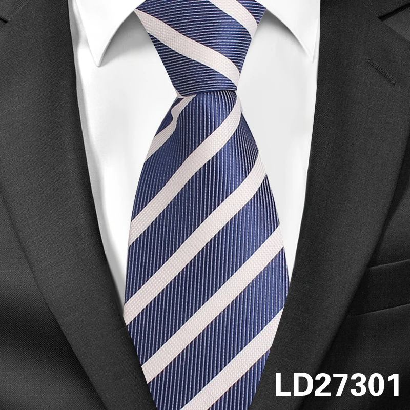 8 см Ширина предварительно завязанный шейный галстук мужской классический галстук с молнией для мужчин жаккардовые вечерние галстуки для жениха галстук черный серый костюм галстуки - Цвет: LD27301