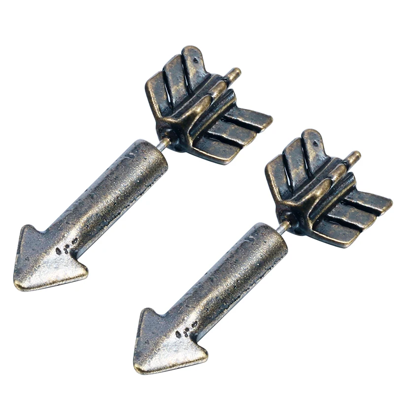 3D Arrow Studs Earrings Shaped Rockets Studs Earrings Fire Arrow Earring Jewelry for Women Men Flower Earrings Roxi Jewelry