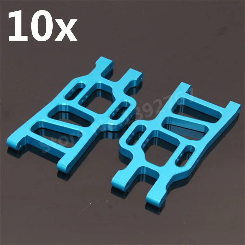 Wholesale 10pcs Lot HSP Upgrade Parts108021 08006 Aluminum Rear Lower Suspension Arm For 1 10 Monster