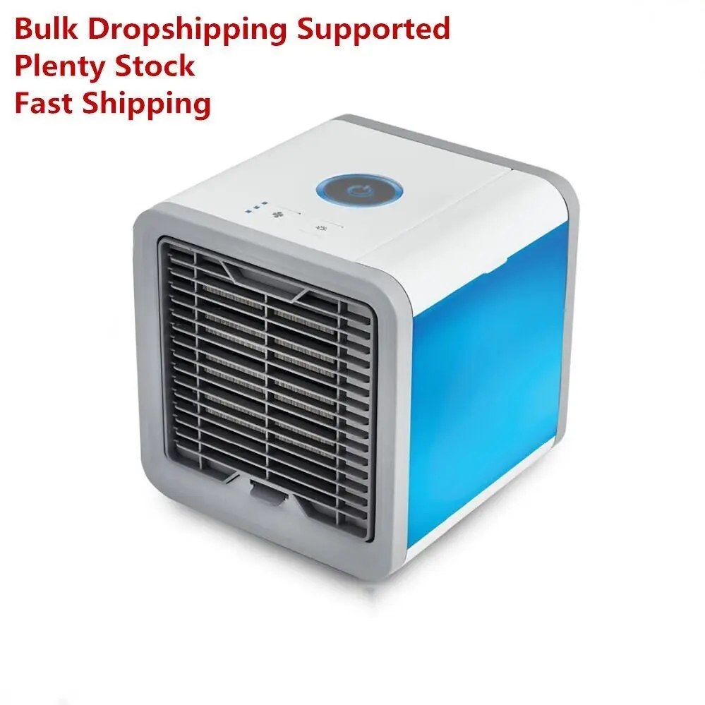 

2019 New Mini USB Fan Portable Air Conditioner Air Conditioning Air Cooler Humidifier Purifier Blue Color