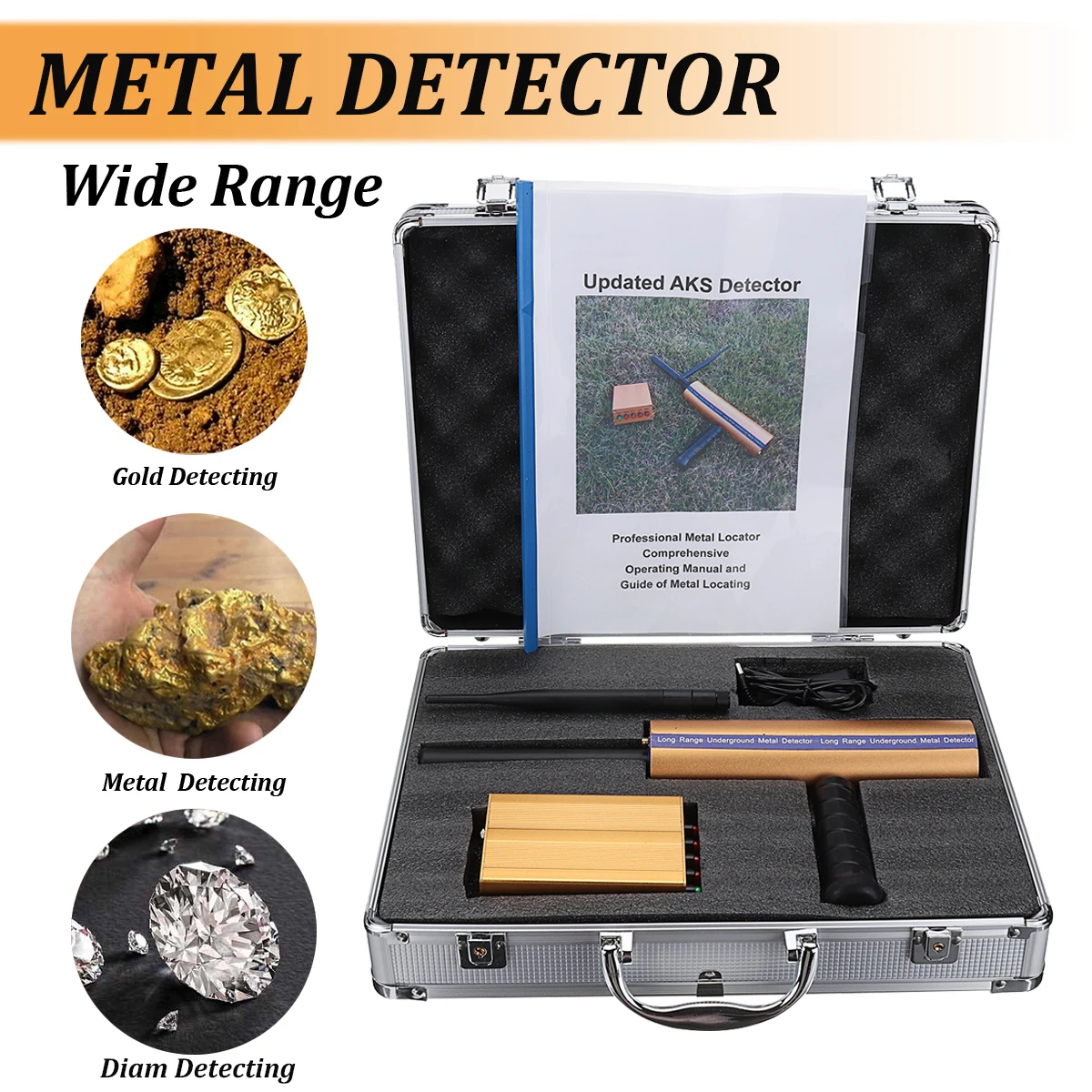 

1200M Metal detectors detector handheld accurate positioning detection 25M depth metal finder for silver copper Gold exploration