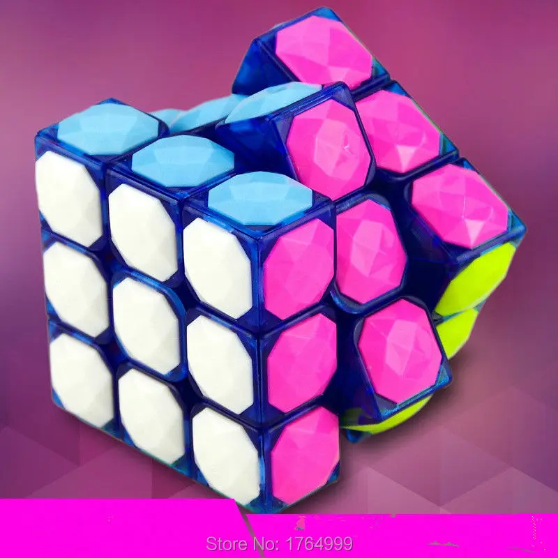 YONGJUN Magic Cube 3*3*3 Пластиковые Магический Кубик Профессиональный Конкурс Супер Гладкости 3 Magic Cube Игрушки