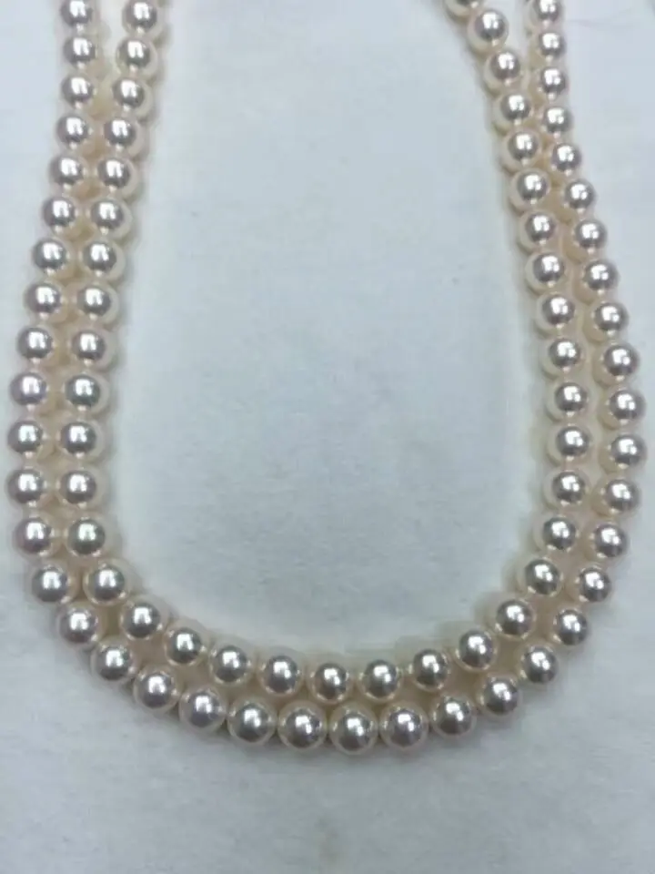 Natural 8 10 12 14mm Multicolor Akoya Cultured Shell Pearl Necklace 18/" AAA