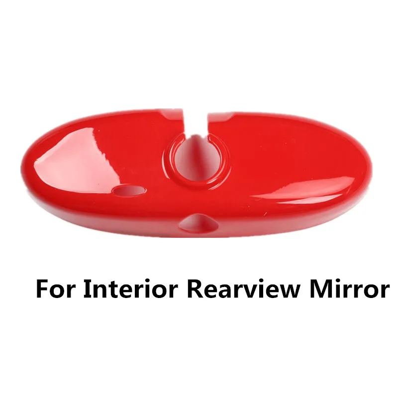 Красное украшение салона автомобиля зеркало заднего вида ручка дверная панель Крышка приборной панели центральная консоль литье для Mini Cooper R55 R56 - Название цвета: Type 1