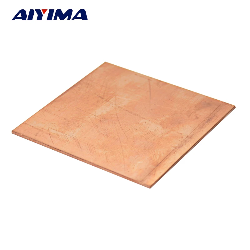 

AIYIMA 1pc 99.9% Pure Copper Cu Metal Sheet Plate 2mm*100mm*100mm