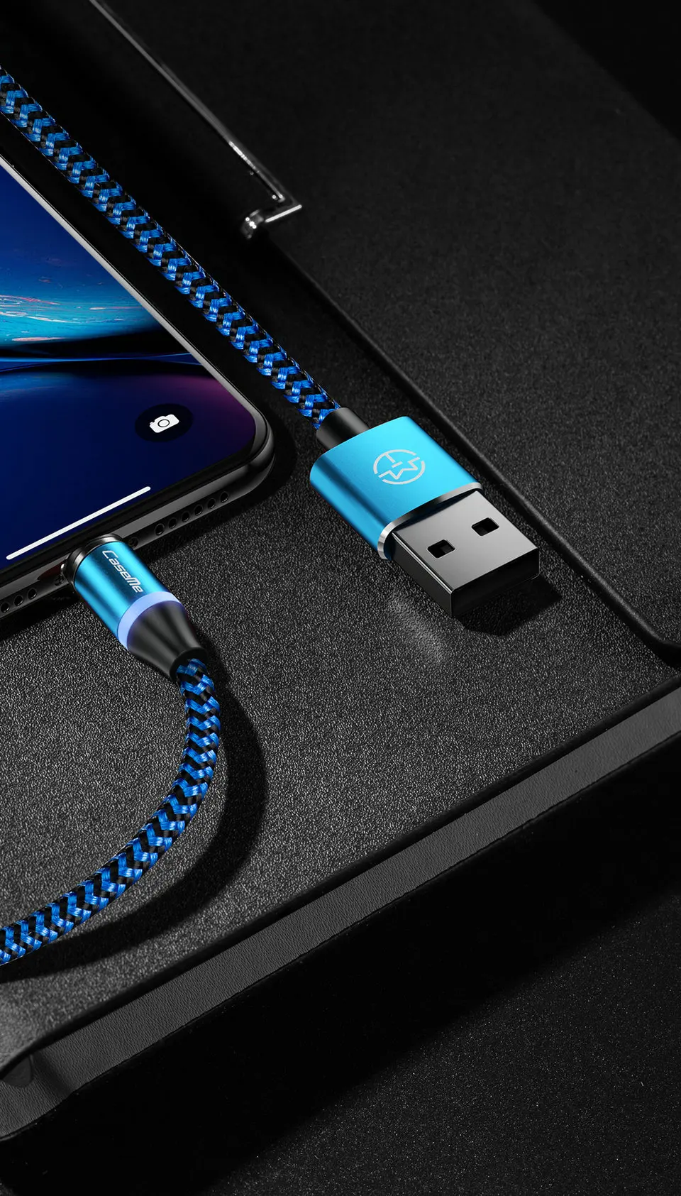 CaseMe 3 в 1 Магнитный USB кабель для samsung huawei для iPhone XS MAX Магнитный штекер Micro USB кабель usb type C шнур Быстрая зарядка