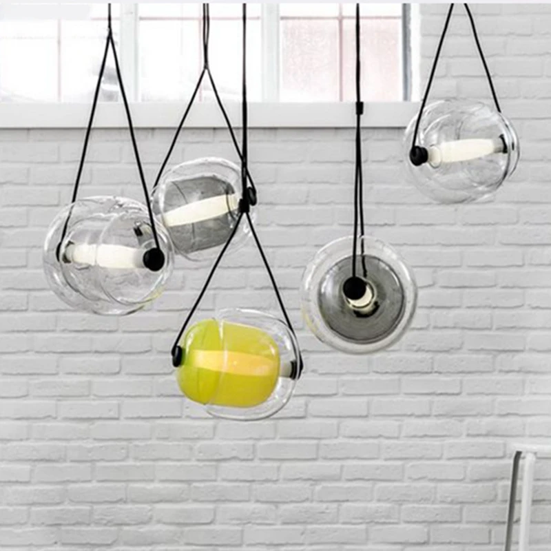 Modern Creative Glass Led Pendant Light Designer Czech Capsula Brokis Hanging Lamp For Living Room Dining Room Personalized Lamp (5)