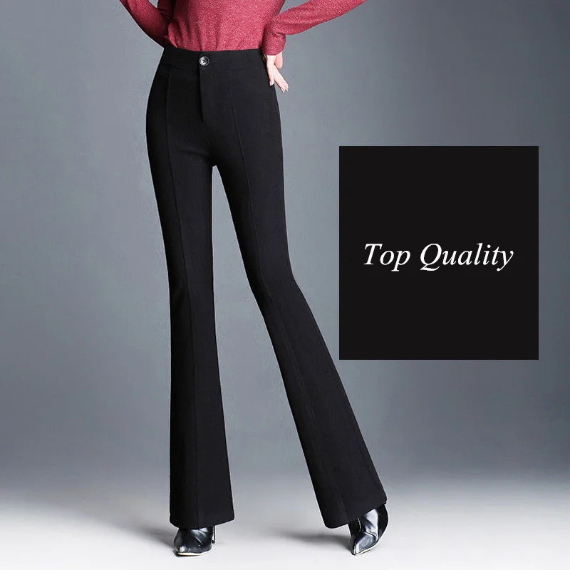New Wide Leg Pants Women Trousers Loose High Waist Spring Autumn Elastic Waist Casual Party Club Pantalones New Wide Leg Pants Women Trousers Loose High Waist Spring Autumn Elastic Waist Casual Party Club Pantalones