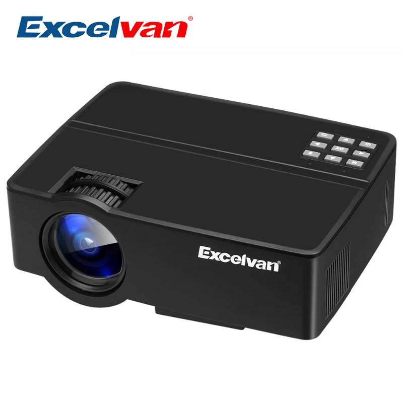 Excelvan E08 E09 LCD Projector Home Cinema 1080P (Optional Android OS , Bluetooth WIFI, Support AC3 ) LED 3D Beamer