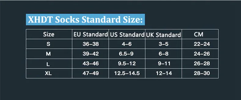 XHDT size chart1