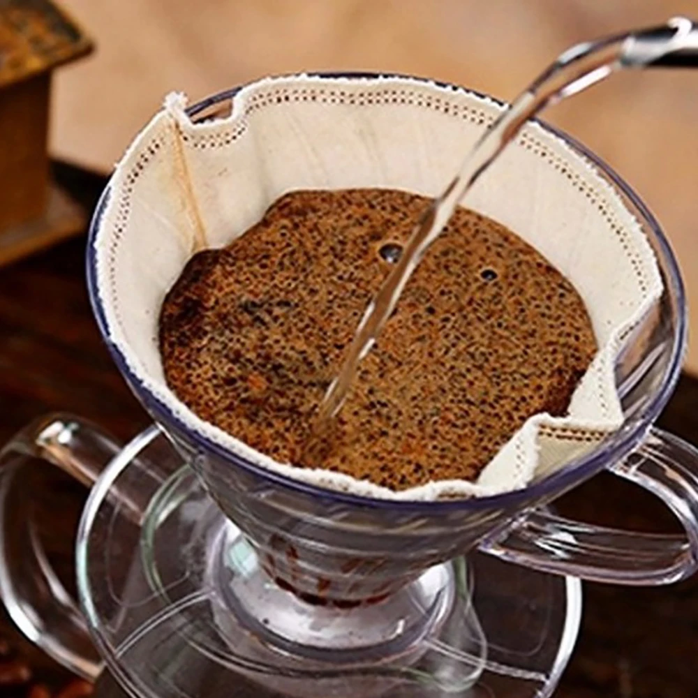 

New Coffee Maker Filter Cone Dripper Cups Pour Over Serving Mug Transparent Reusable