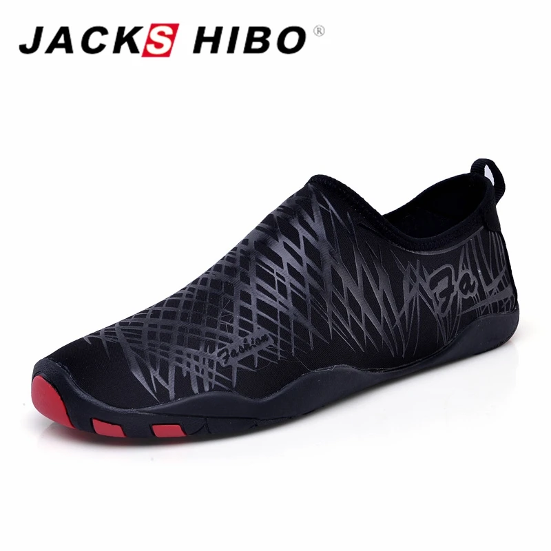 

JACKSHIBO Unisex Aqua Water Shoes Man Women Swimming Pool Waterpark Beach Shoes Quality Big Plus Size Sandalias zapatos de muje