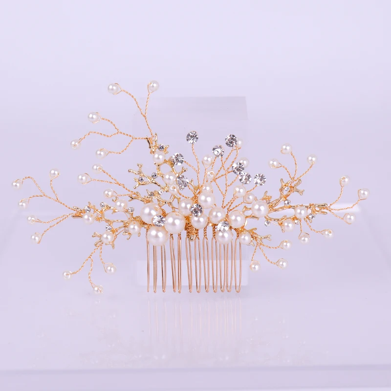 Gold Color Hair Combs (5)