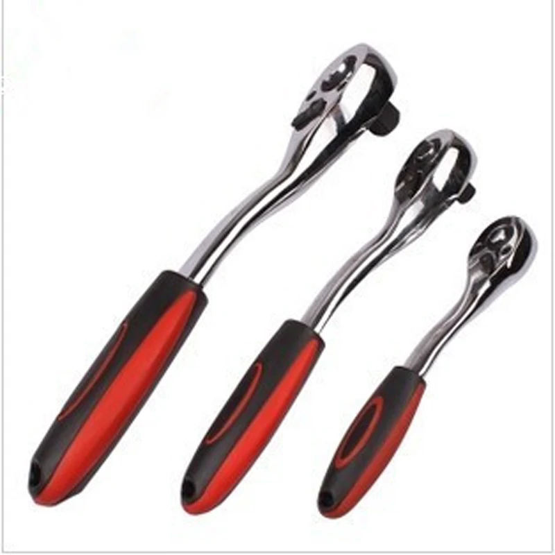 

Quick release ratchet 1/4 INCH 3/8 INCH 1/2INCH 72 teeth 40CR rank ratchet bent handle Sleeve wrench quick troque spanne