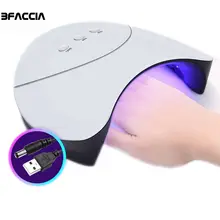 Bfaccia 36W Nail Dryer LED Lamp Nail Gel Lamp For Nail Salon Nail Designs Art Tools 12LEDs Dry Quickly Dryer Lamp USB Charge