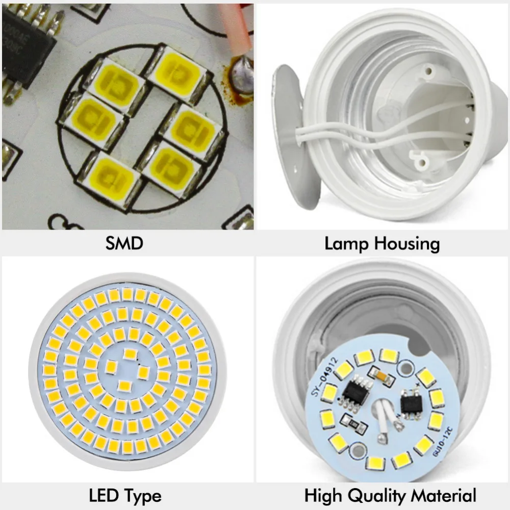 Светодиодная лампа Точечный светильник MR16 GU10 E27 E14 cfl диодный GU5.3 2835 SMD 3 Вт 220 В 110