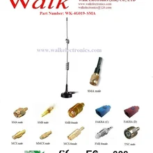 Gsm 3g LTE 4g штыревая антенна, высокая усиление 4g LTE автомобильная антенна, магнитная автомобильная антенна, SMA Мужской прямой, 7dbi усиление, кабель RG174