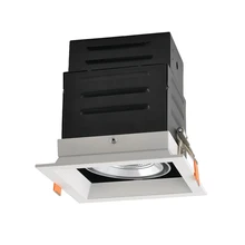 Безбликовый 9 Вт 15 Вт 25 Вт 40 Вт регулируемый светодиодный квадратный решетчатый светильник бежевая отделка лампы с SAA TUV светодиодный драйвер