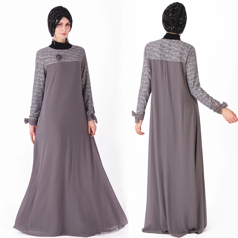 

Chiffon Abaya Muslim Kaftan Dress Turkey Dubai Caftan Ramadan Vestidos Women Arab Hijab Turkish Tesettur Elbise Islamic Clothing