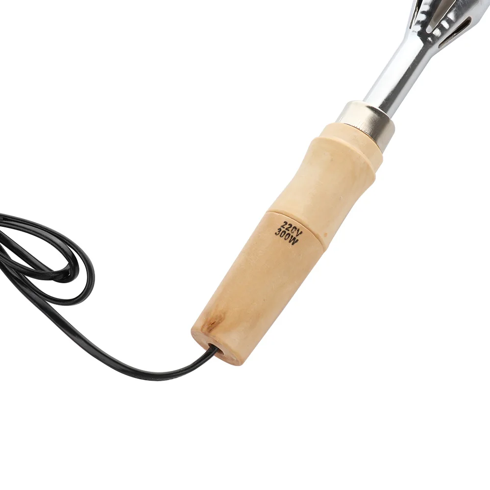 220V 300W Wood Handle Electric Soldering Iron High Power Chisel Tip Soldering Iron Chisel Tip Welding Tools