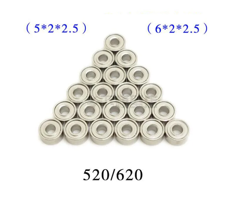 

520/620 Bearing Super Smooth Bearing Idle Tens of Seconds Hardware Custom Parts for RC Tamiya Mini 4WD Racing Car Model