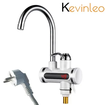 Kitchen Tankless Water Heater 220V 3000W Electric Faucet Hot Boiler Water Electric Heating Tap Element with Temperature Display