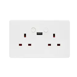 13A умная Настенная Розетка WiFi UK-Plug USB Alexa APP Outlet для дома