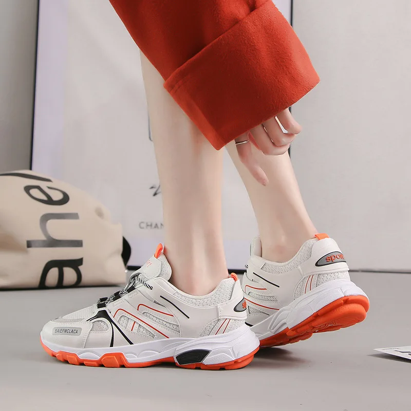 

2019 spring new fashion simple color matching casual shoes women trend comfortable versatile flat shoes.
