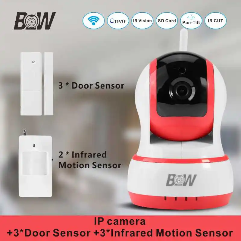 BW Wireless Mini font b Camera b font IP 3 font b Door b font Sensor