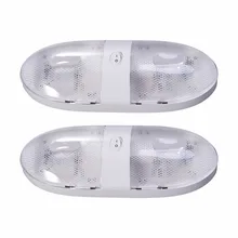 2 шт. двойной светодиодный 12 В RV купольный свет с вкл/выкл переключатель внутренняя Замена освещение для RVs моторных домов Campers трейлеры огни