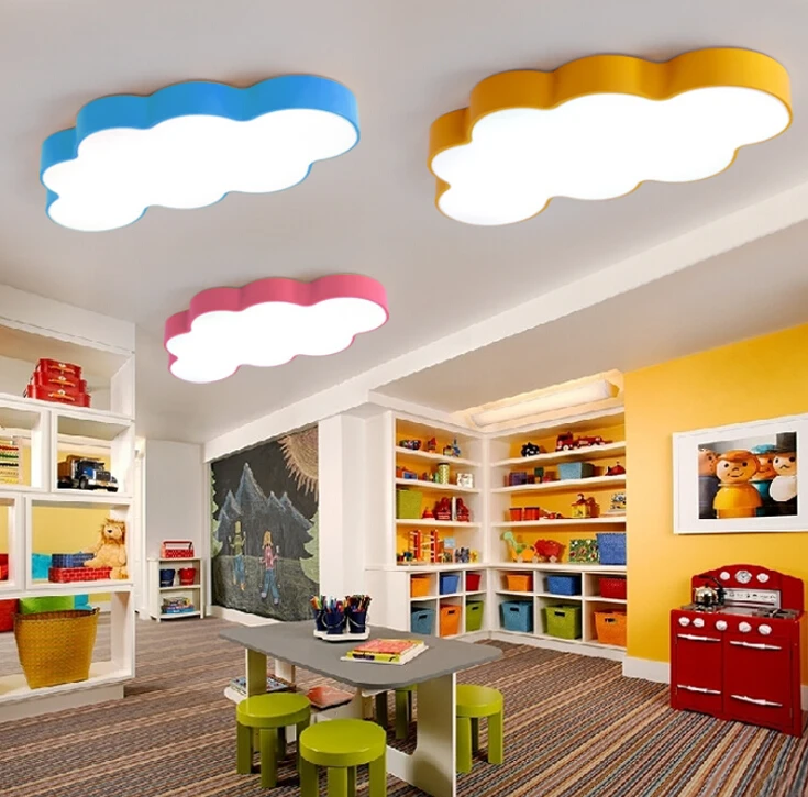 

Macarons color Clouds LED Ceiling chandelier Modern led Chandelier lighting kids room bedroom Home Decoration Living room light