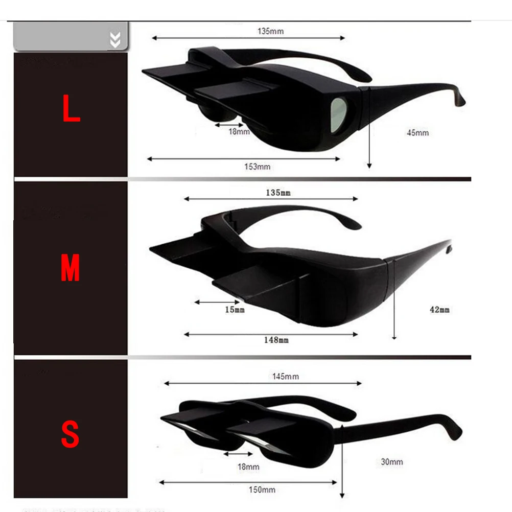 Ленивый перископ горизонтальный телевизор для чтения сидячие очки на кровати ложатся Кровать очки с призмой Ленивые очки высокое качество