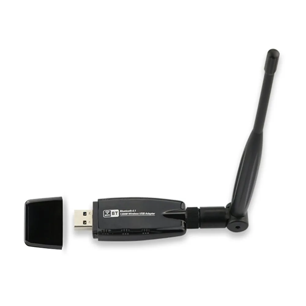 

W97-5DB Bluetooth 4.1 WIFI Adapter 5.8G/2.4G WIfi Network Card 1200Mbps Wireless USB 3.0 Lan Adapter 5dbi Aerial Support WPS