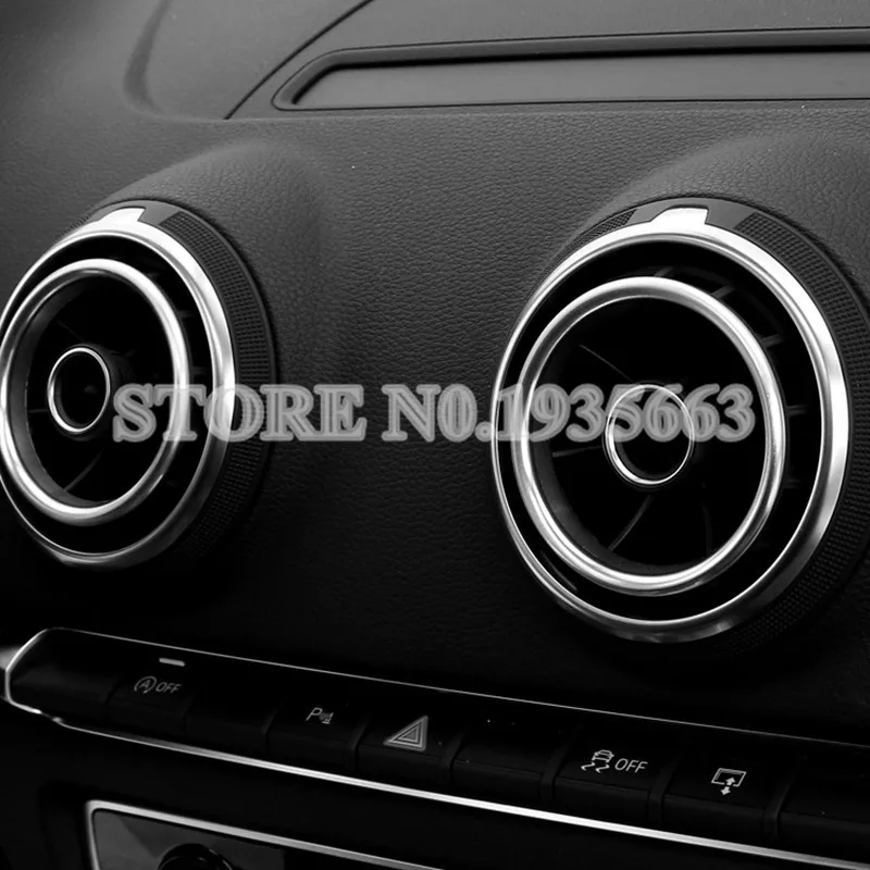 Для Audi A3 8V Внутреннее вентиляционное отверстие выходное кольцо Крышка отделка 2012- 4 шт