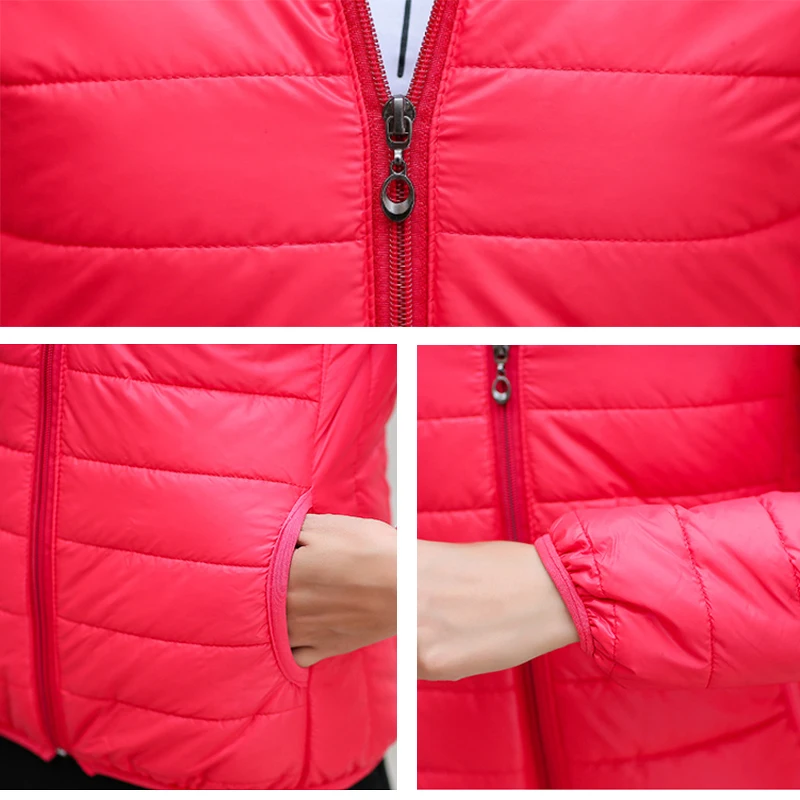 2019 new winter jacket women autumn hooded Coat Female Spring Jacket Women Padded cotton Parkas Casual Thin light Basic Jackets