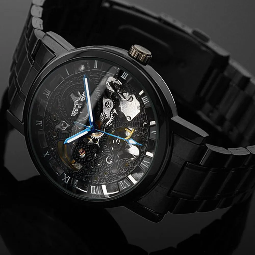

Automatic mechanical watch Men Watches top brand luxury Fashion business watch Otomatik saat Cube clock
