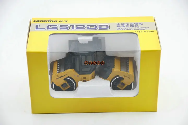 Сплав модель 1: 35 Lonking LG512DD дорожный каток уплотнитель машины литья под давлением игрушка модель для украшения коллекции