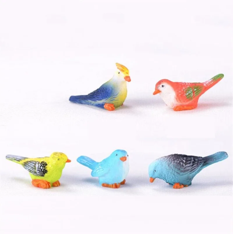 

Creative mini resin bird gardening small animal succulent plant decoration home meat gift ornaments DIY fairy garden accessories