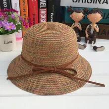 1 шт. родитель-ребенок соломенная шляпа для женщин и девочек весна лето складной пляжные кепки chapeau femme 5 цветов 8522