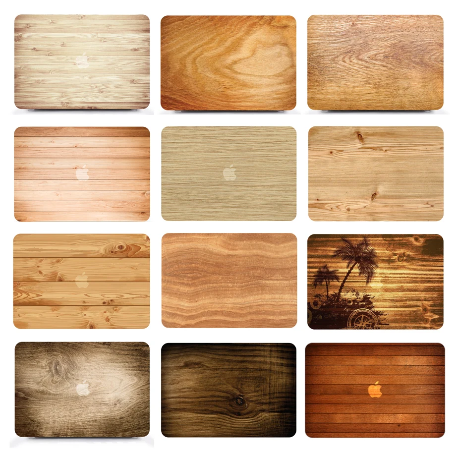 Wood pattern Laptop Case Cover+Keyboard Cover Only For Apple Macbook Pro 15 inch CD ROM Model : A1286 (Mid 2009-Mid 2012)