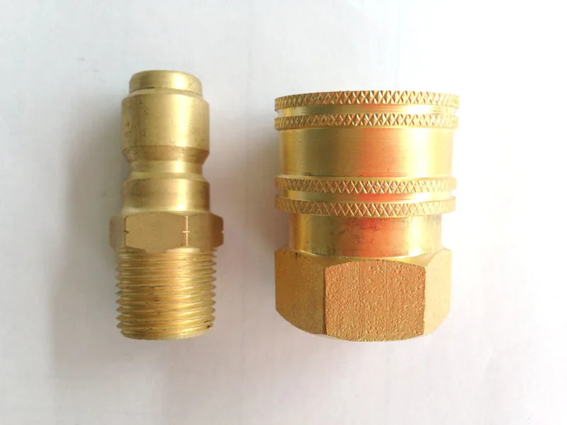 

Латунный адаптер с быстрой отключением 4000PSI 3/8 "NPT папа и мама