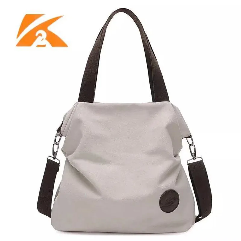 

KVKY Canvas shopping bags for Women 2019 Ladies shoulder bag Casual Tote hand bag