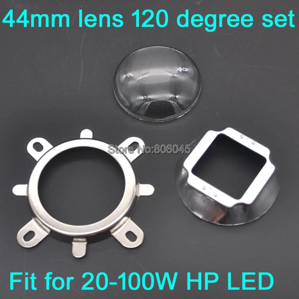 1Set 44mm Lens Fixed Mount for 20W-100W LED  COP 50mm Reflector Collimator 