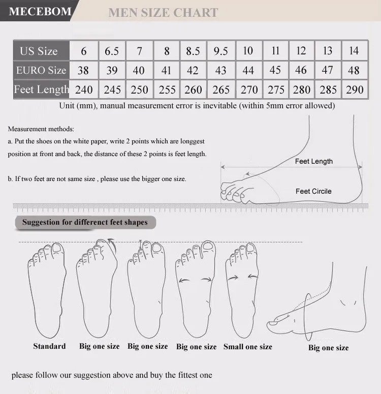 Saltwater Sandals Size Chart