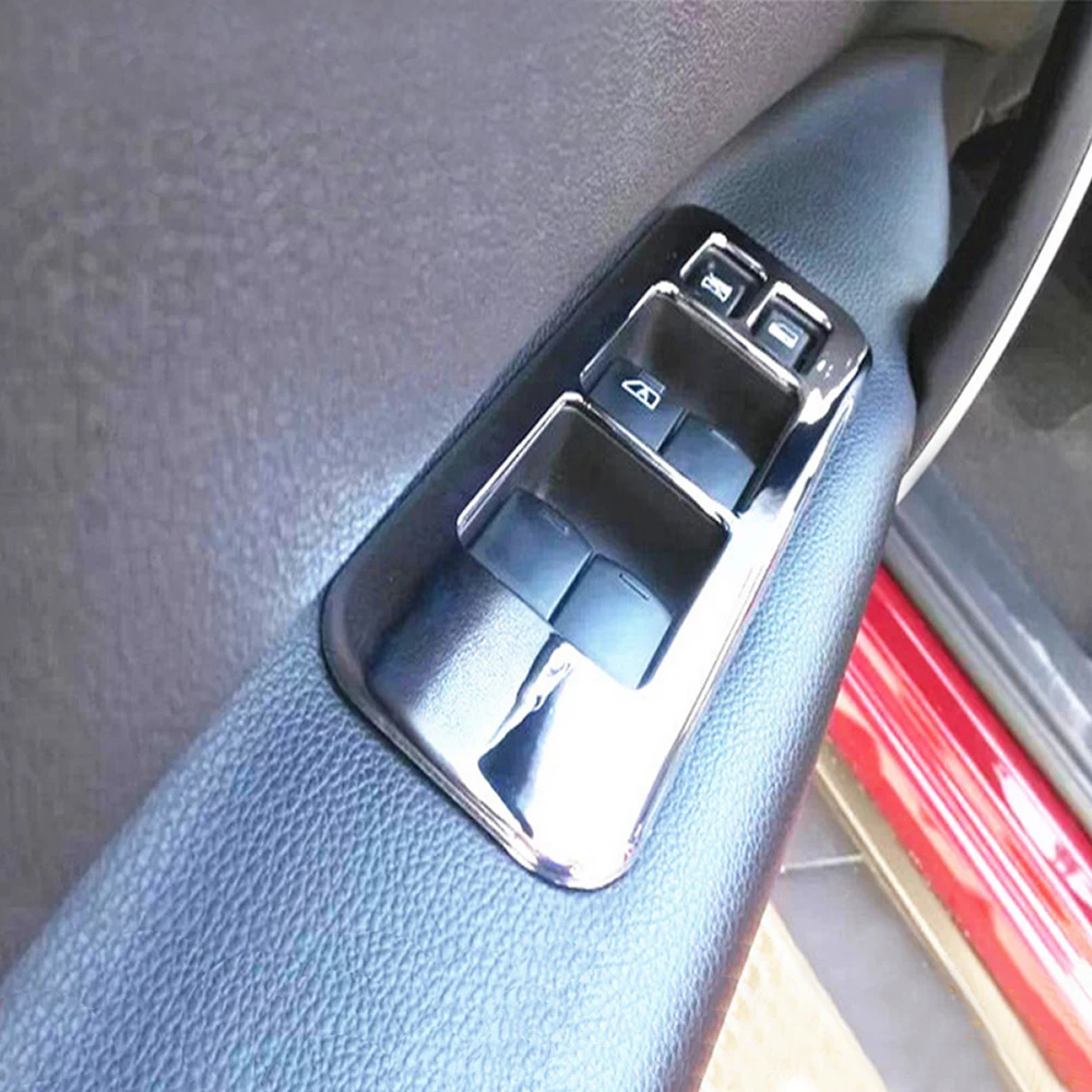 

ABS Chrome Interior Door Cover Armrest Trim 4pcs For Nissan Qashqai 2011-2013